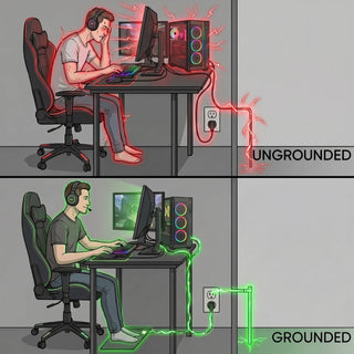 Grounded Gaming Desk Mat