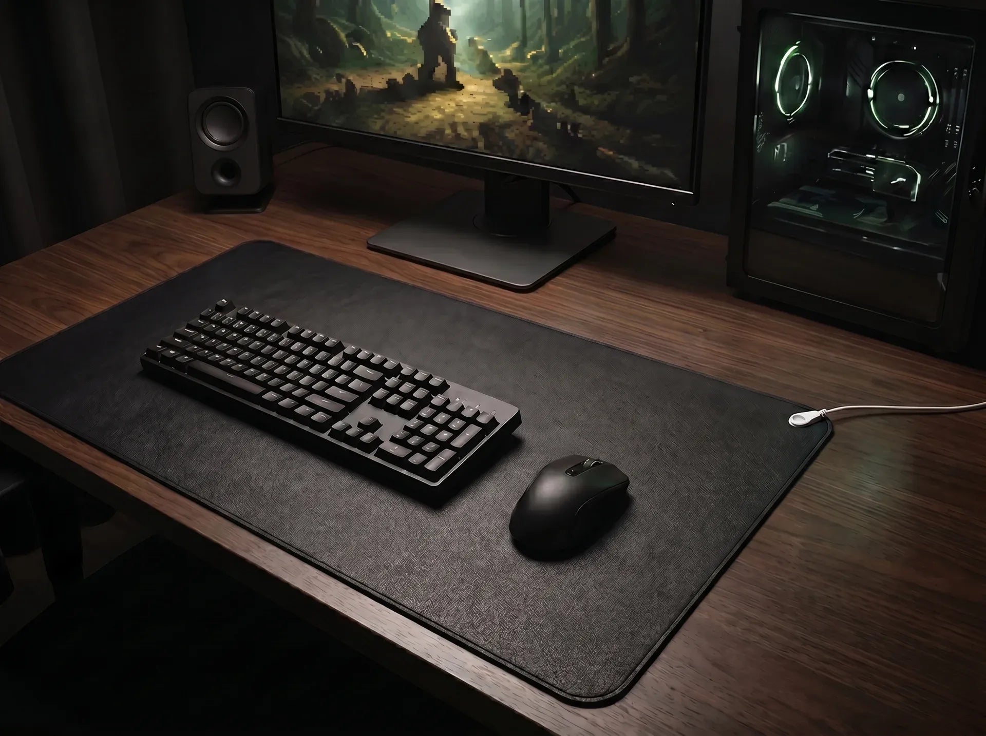 Grounding mat on your desk